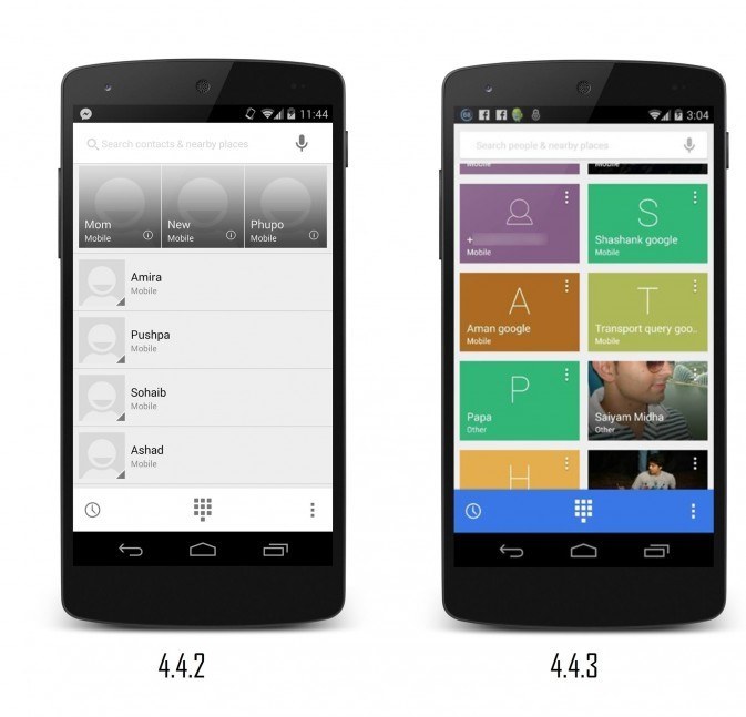 android 4.4.3 dialer